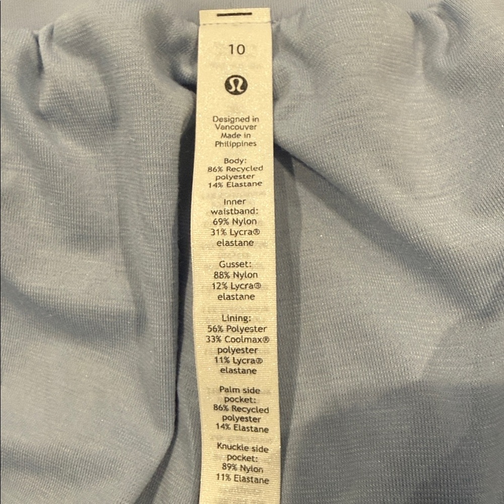 Lululemon Womens Crop Pants, NWT, Size-10, Color-Light Blue - Picture 7 of 9